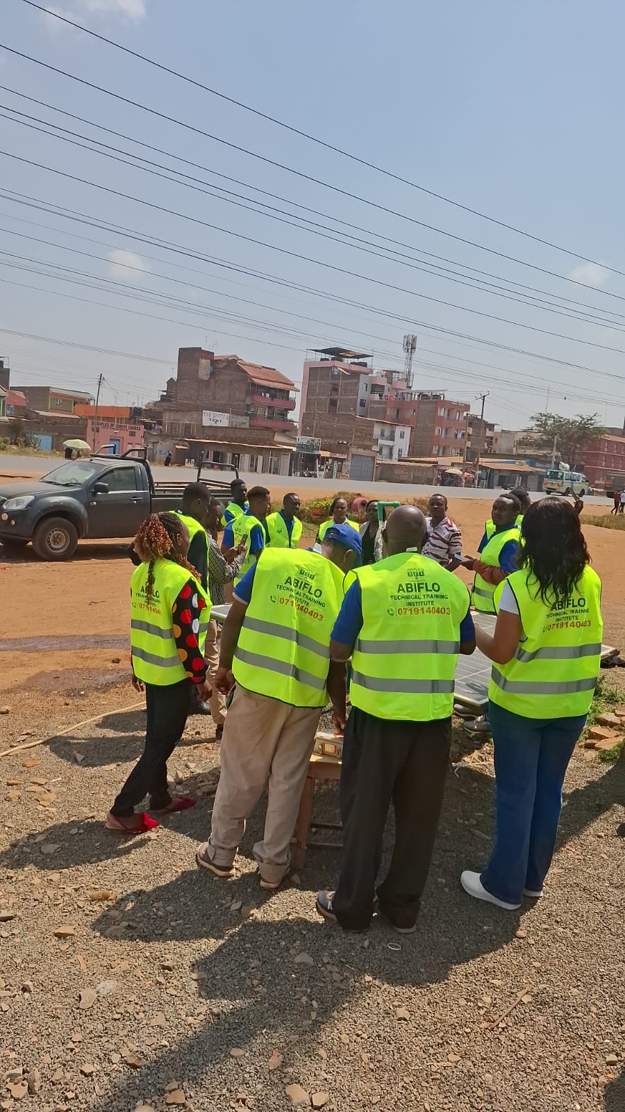 Field-based practical training and site briefing with ABIFLO TTI trainees