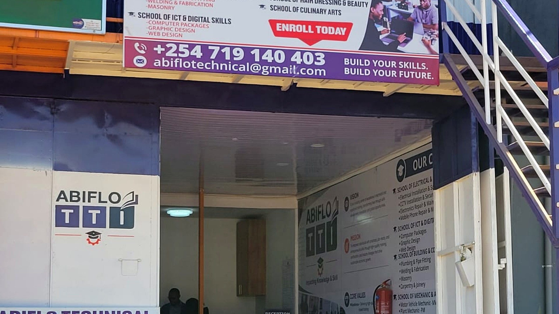 ABIFLO Technical Training Institute entrance and training centre