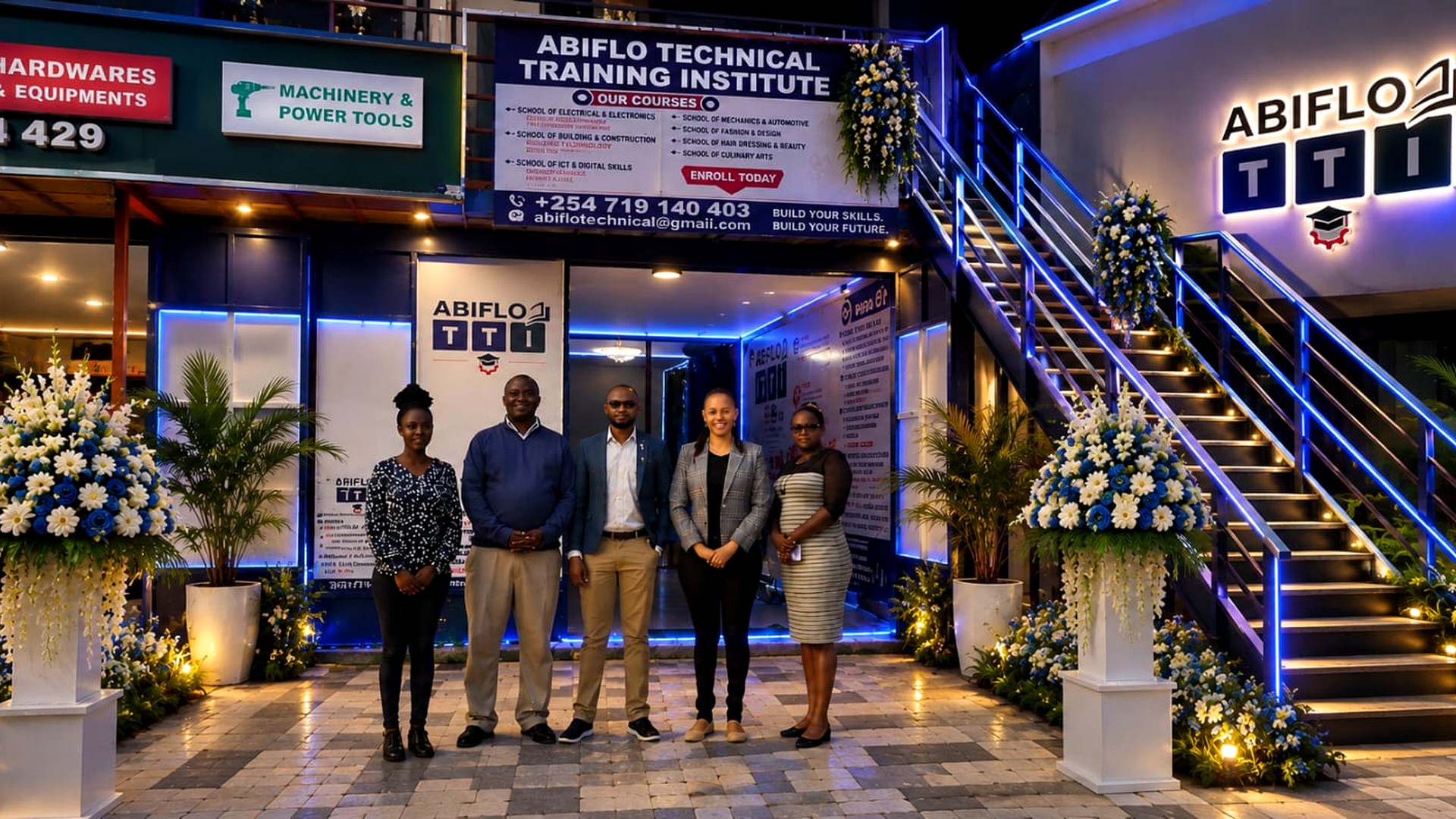 ABIFLO Technical Training Institute campus and team